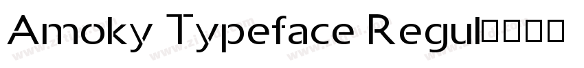 Amoky Typeface Regul字体转换